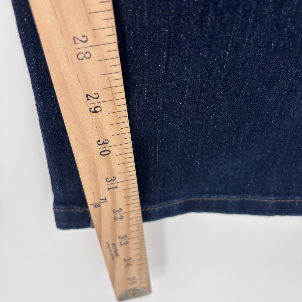 NYDJ Marilyn Straight Leg Jeans Womens 4 Dark Wash Indigo Denim Slimming Pants - Picture 3 of 13
